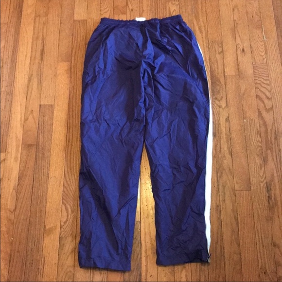 Adidas Team Issue Purple/White Nylon Track Pants M - Picture 4 of 5